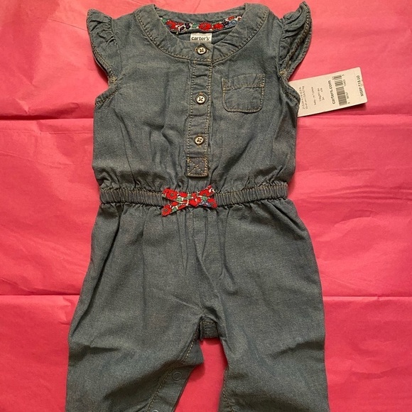 Carter's Other - NWT Carter's Jean jumper with bow and flutter sleeves